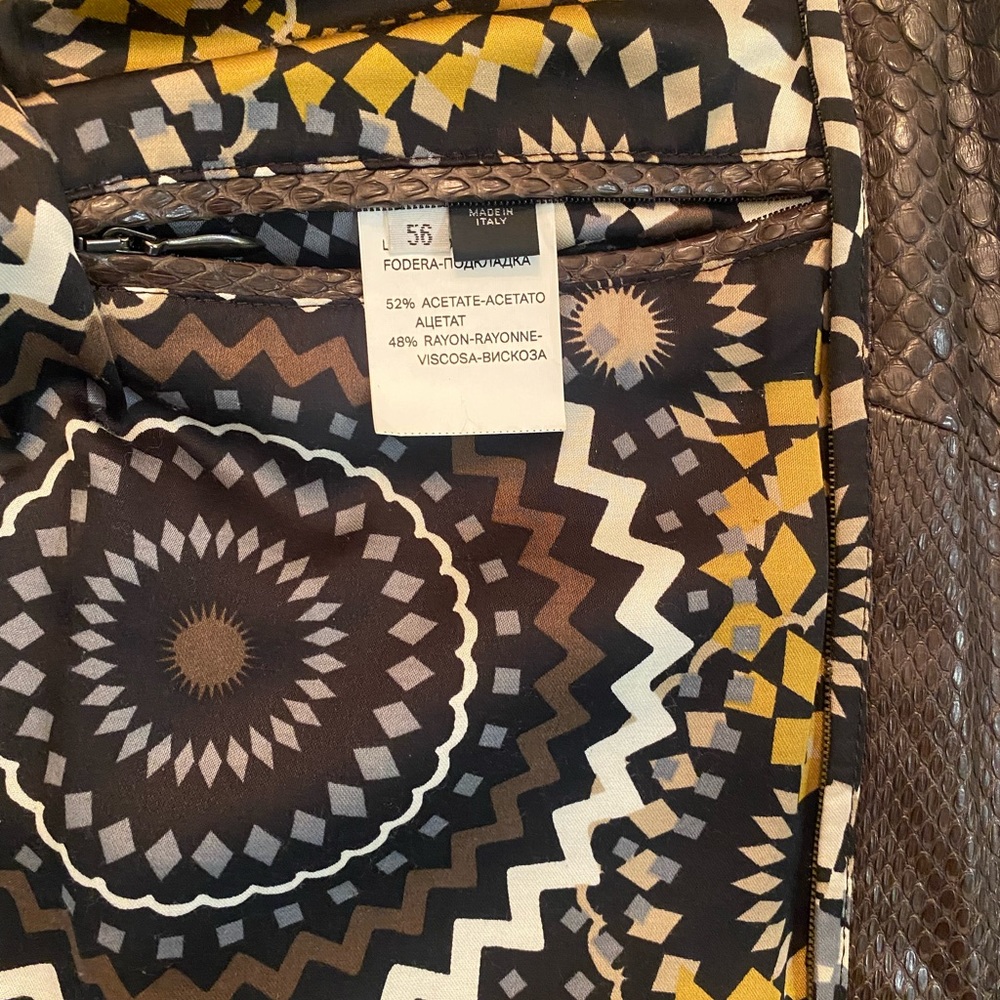 Python leather jacket - Picture 10 of 10